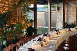 Dinner table scenography by ATO Designs for the Oppenheimer Oscar Dinner 2024 