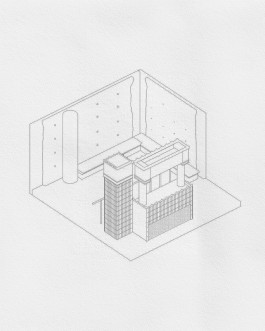 Axonometric interior study for Mirage Paris