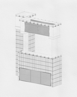 Bar design study for Mirage Paris