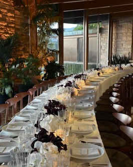 Dinner scenography by ATO Designs for the Oppenheimer Oscar Dinner 2024