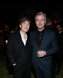 Christopher Nolan and Cillian Murphy at the Oppenheimer Oscar Dinner 2024